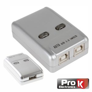 Distribuidor Comutador USB 2 Entradas 1 Saída PROK - (PK-USB2E1S-C)