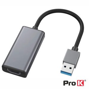 Cabo Adaptador USB-A / HDMI PROK - (PK-USBHDMI03)