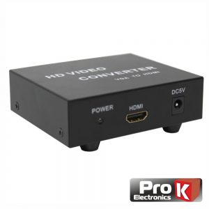 Conversor VGA P/ HDMI Fêmea + 2 Rca Fêmea PROK - (PK-VGAHDMI02)